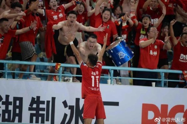 98天的等待！常州完成“进1球、拿1分、赢1场”，队员落泪庆祝