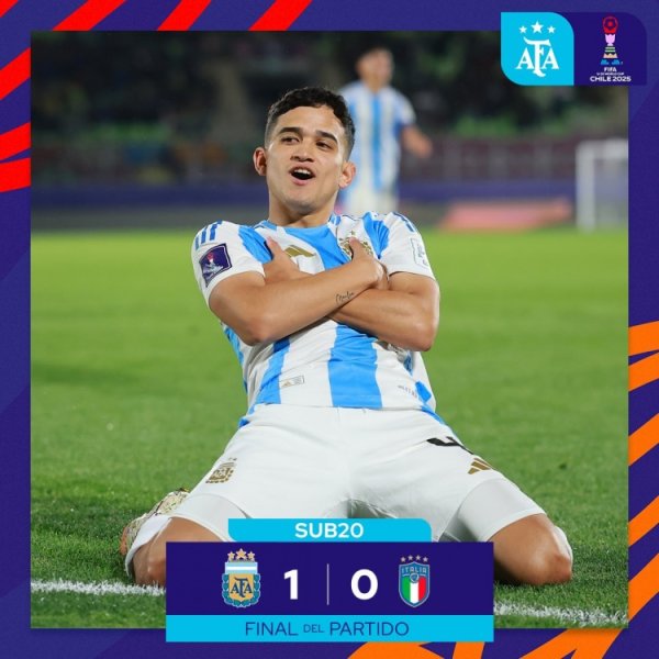 世青赛阿根廷1-0击败意大利，三战全胜小组头名晋级下一轮  16强